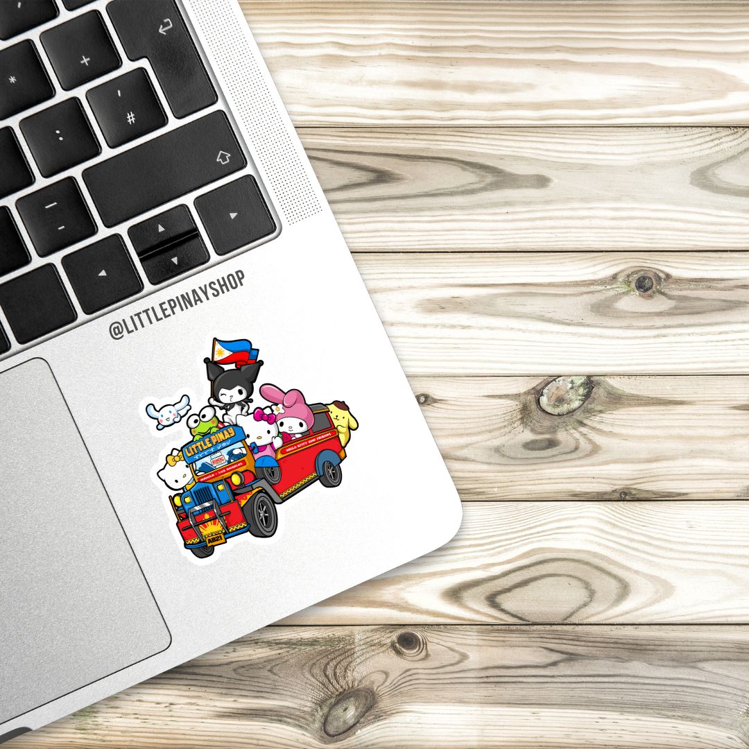 Kawaii Jeepney Friends Sticker