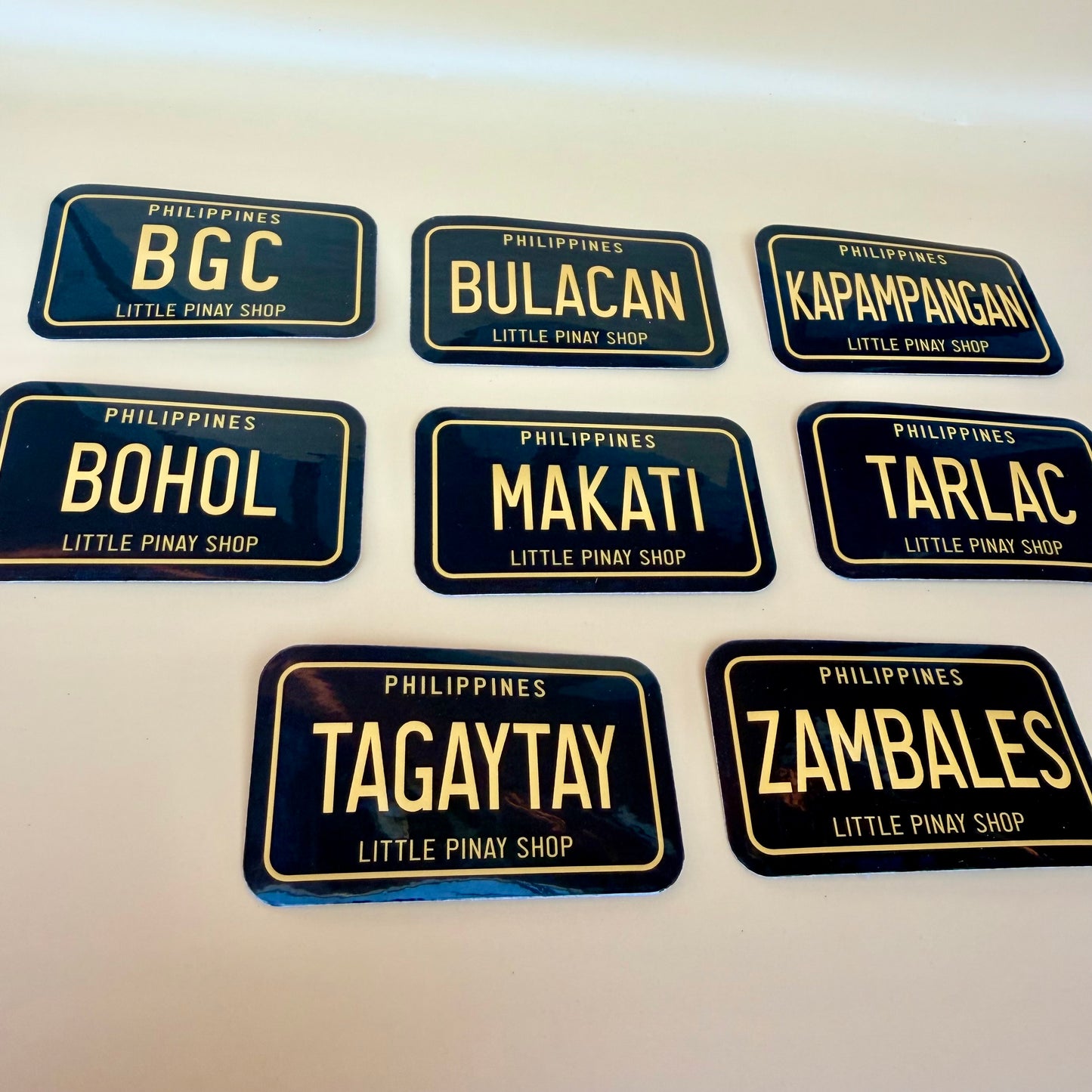 Filipino License Plate Sticker 3-Inch | Waterproof Vinyl Car Decals