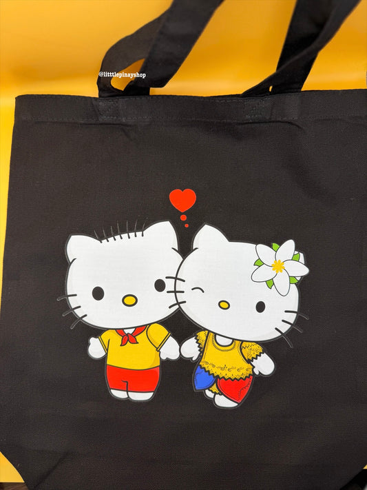 Filipino Hello Kitty and Dear Daniel Canvas Tote