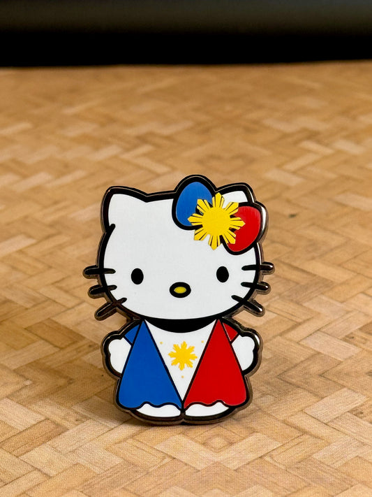 Pinay Kitty PH Flag Hard Enamel Pin