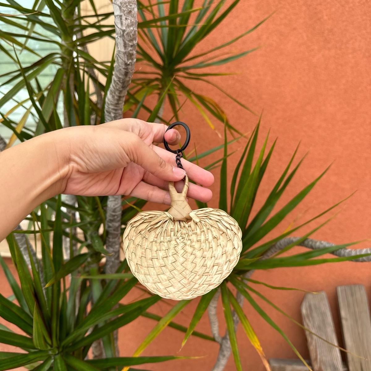 Mini Abaniko Keychain โ Handwoven Filipino Fan Charm