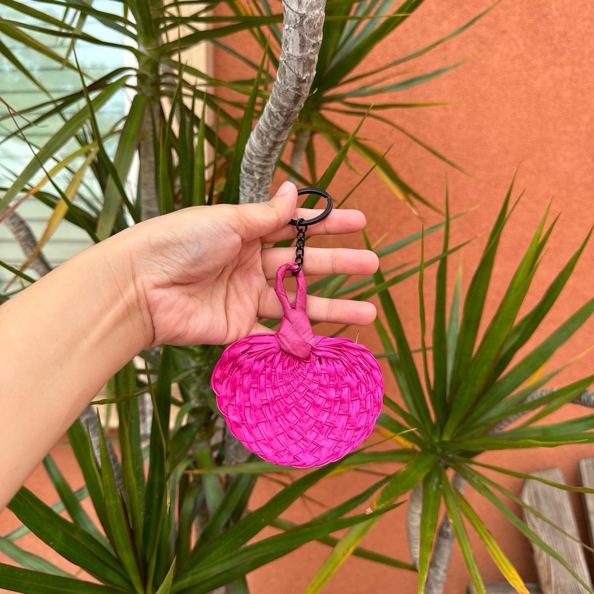 Mini Abaniko Keychain โ Handwoven Filipino Fan Charm