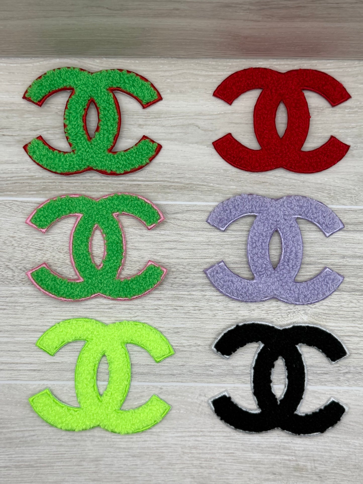 Chenille Fuzzy CC Iron-On Patch