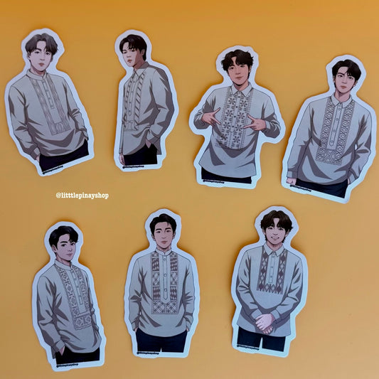OT7 Barong Idols Sticker (Waterproof & UV Laminated)