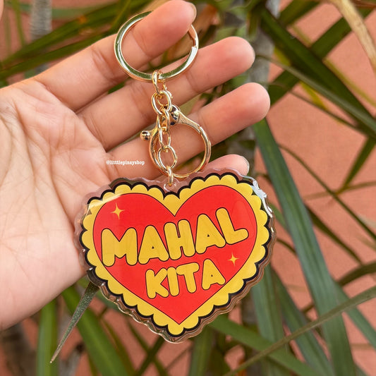 Mahal Kita Keychain | Filipino Love Keychain | Tagalog I Love You Gift | Heart Keychain | 2.75”