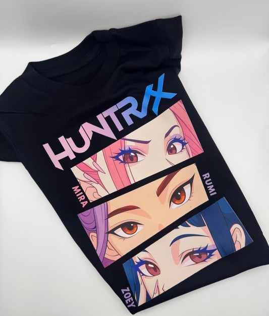 HUNTR/X Anime Eyes Graphic Tee – Kids to Adult
