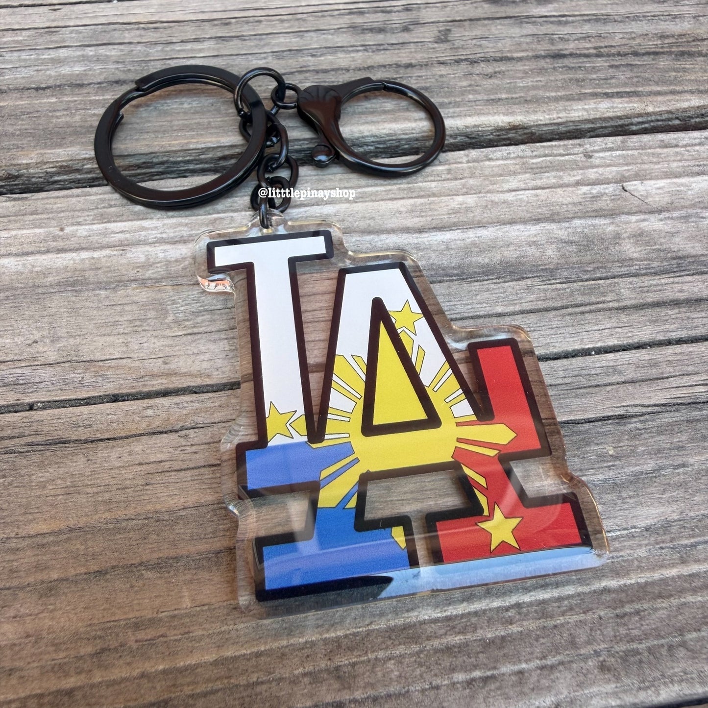LA PH Flag Keychain