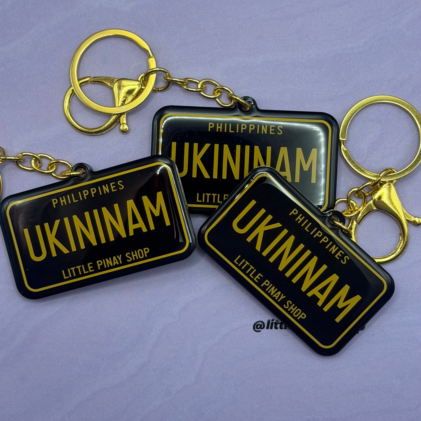 UKININAM Philippine License Plate Acrylic Keychain | Epoxy Coated | 2.5 Inch