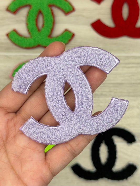 Chenille Fuzzy CC Iron-On Patch