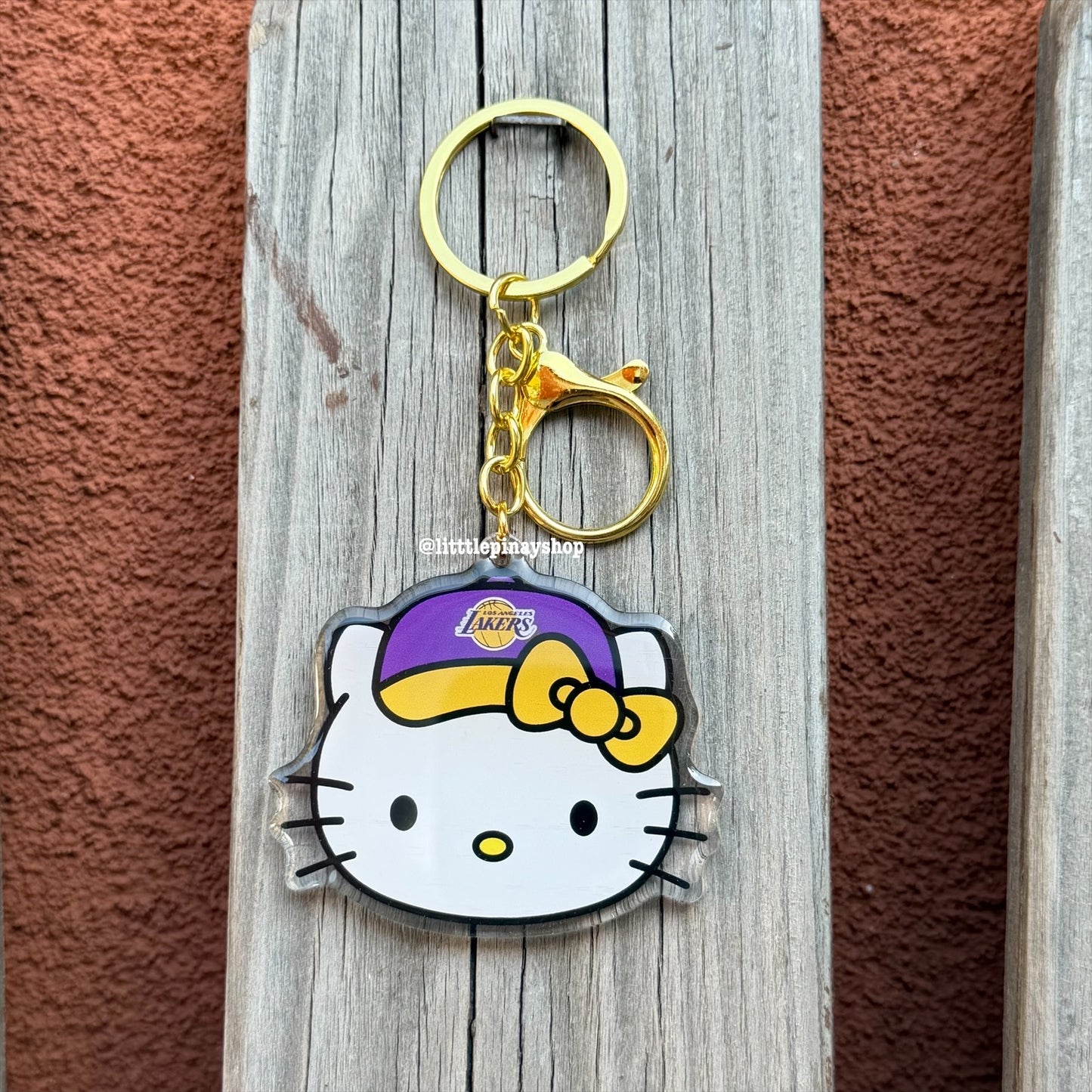 Sports Kitty Double Sided Acrylic Keychain
