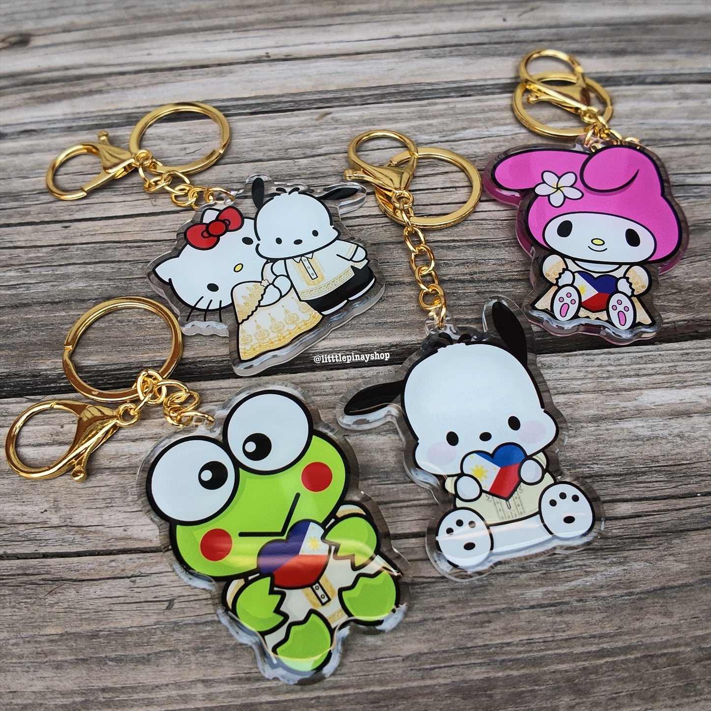 Filipino Inspired Sanrio Acrylic Keychain