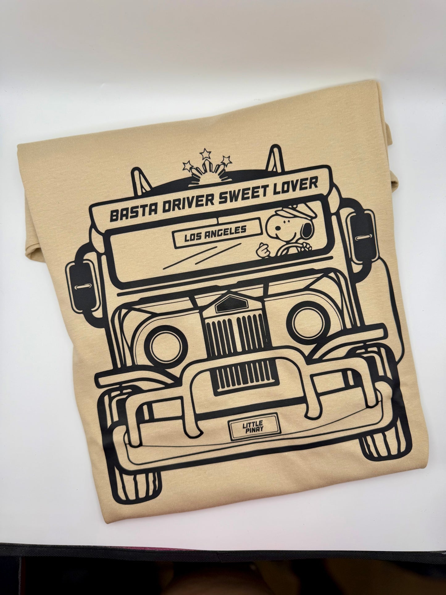 Basta Driver Sweet Lover Snoopy Jeepney Tee