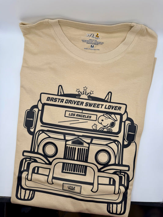 Basta Driver Sweet Lover Snoopy Jeepney Tee