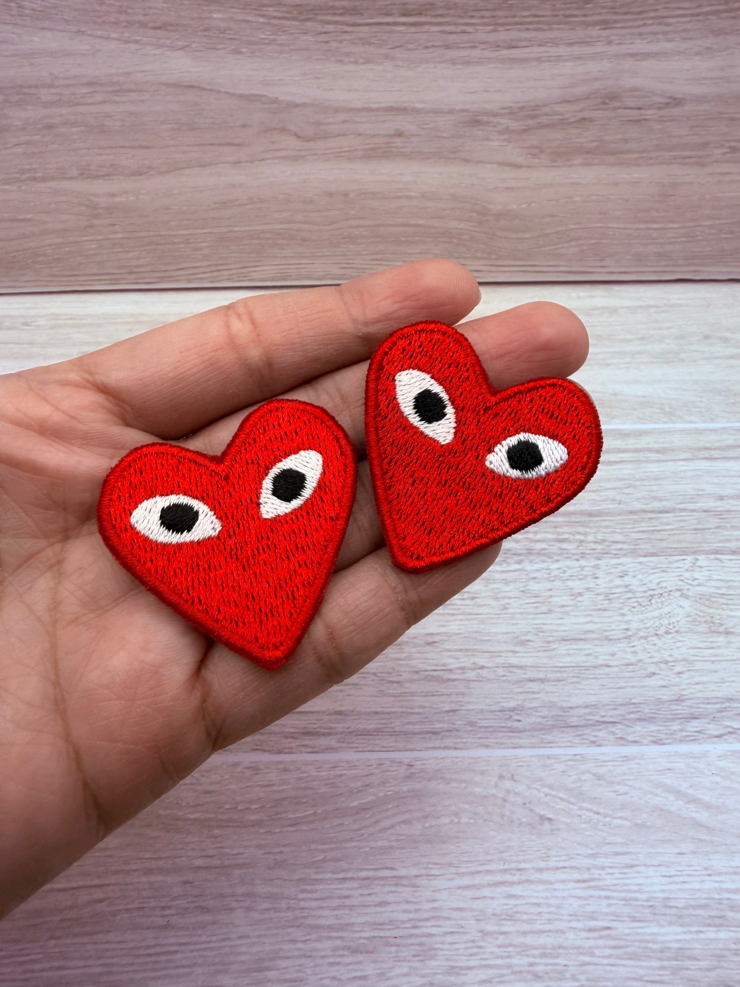 Red Heart CDG Iron On Patch Set