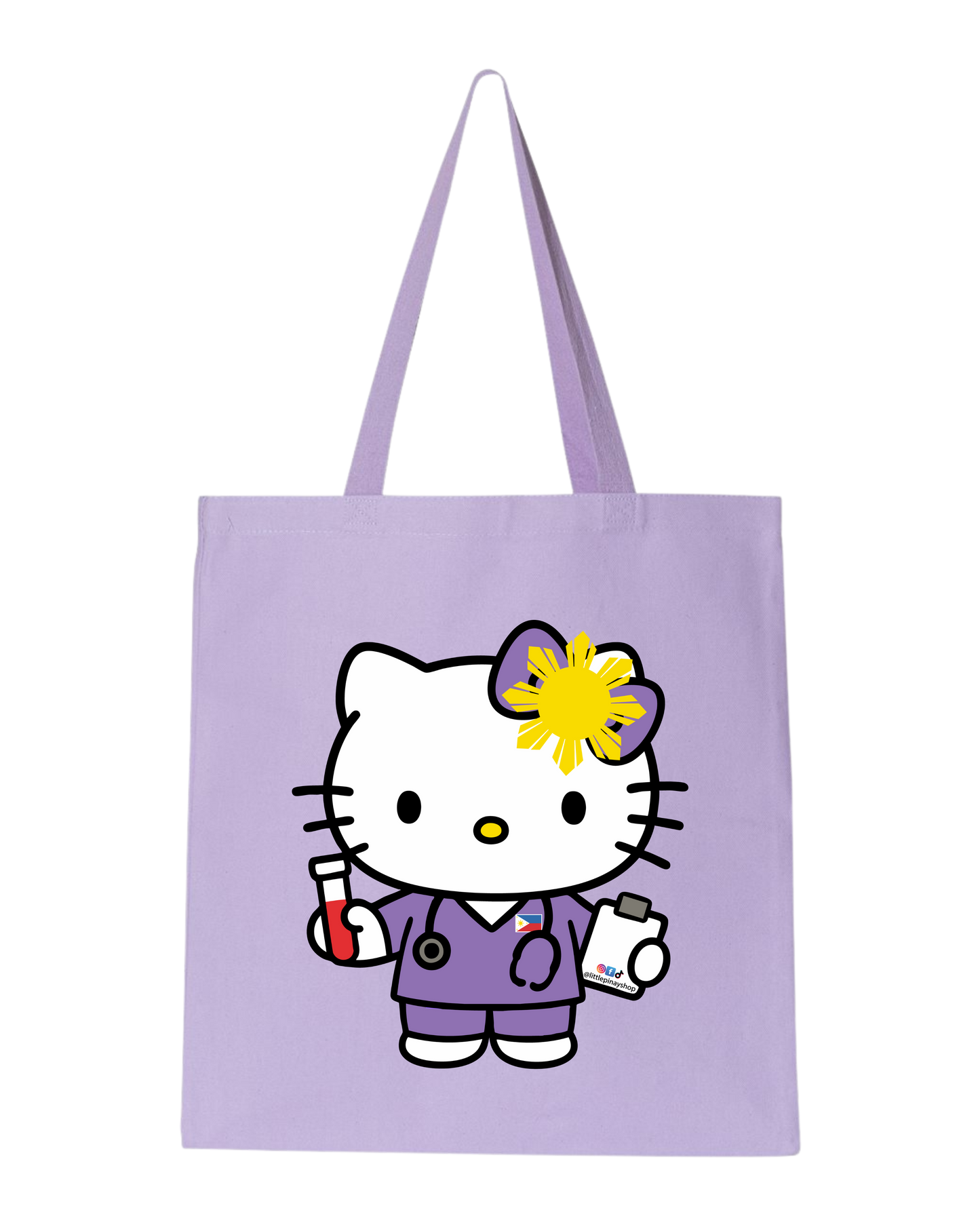 Purple Kawaii Nurse | Healthcare Worker Tote Bag