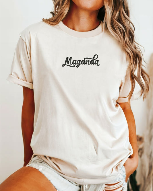 Maganda Embroidered Tee – Filipina Beauty in Every Stitch ✨🌸