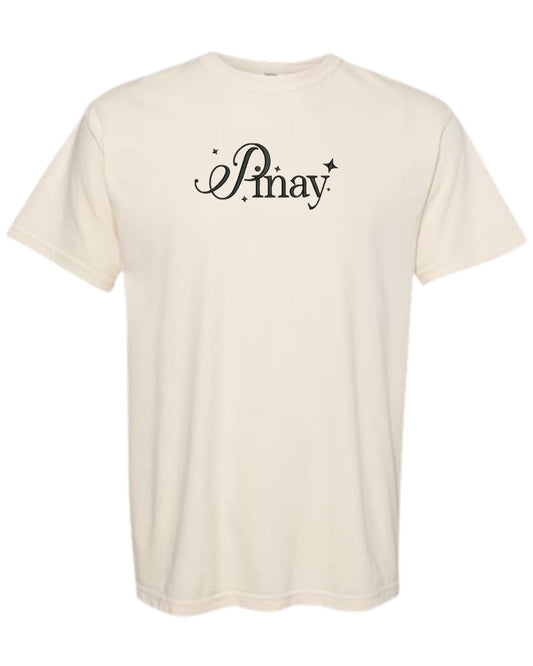 Pinay Embroidered Tee – Minimalist Filipina Pride Shirt