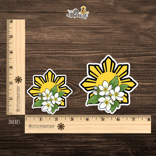 Sun Sampaguita Sticker