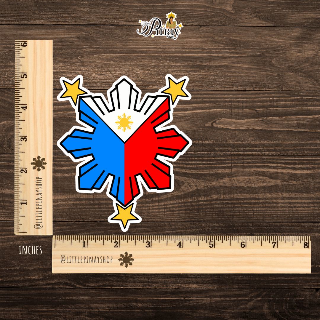 Philippine Sun and Stars Flag Sticker