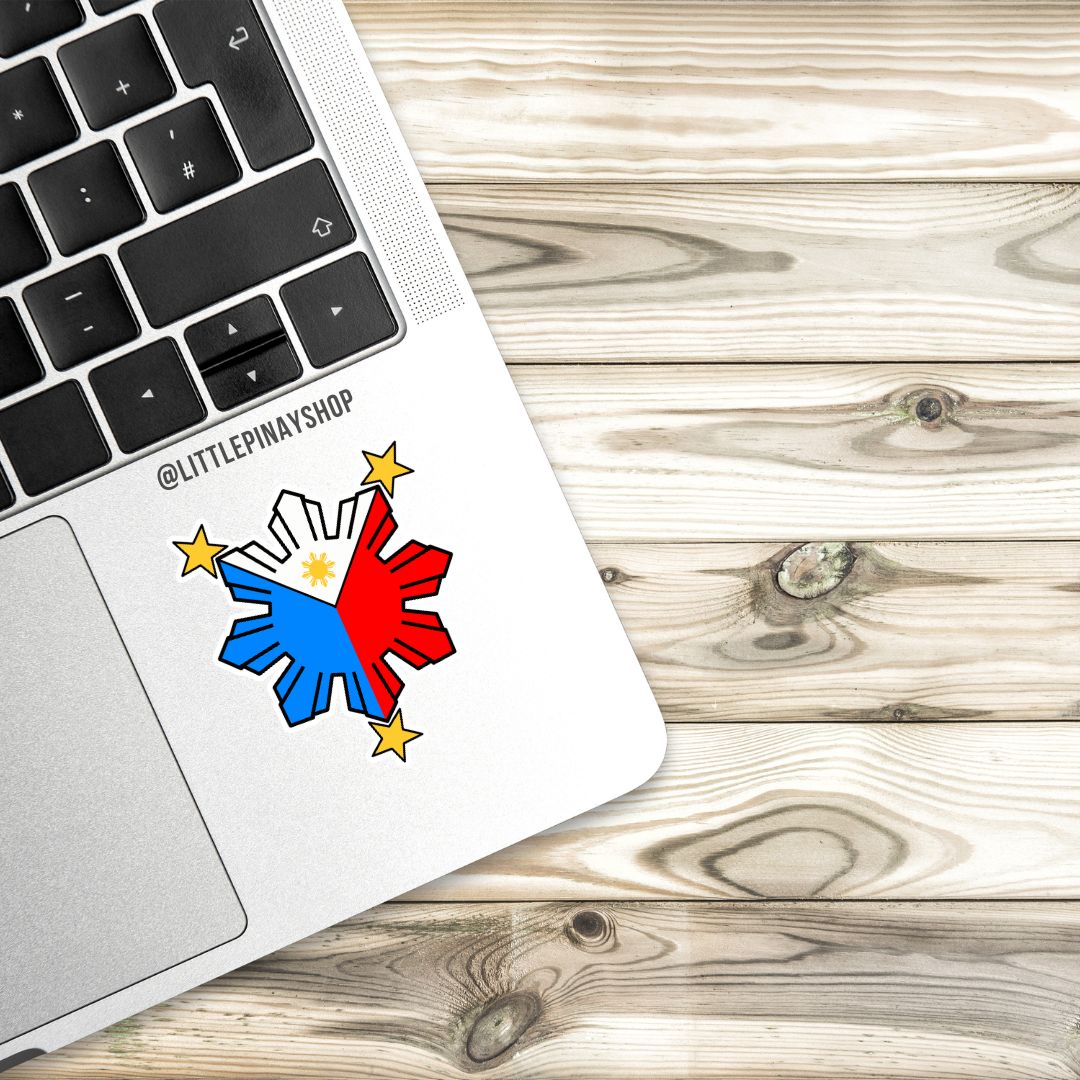 Philippine Sun and Stars Flag Sticker