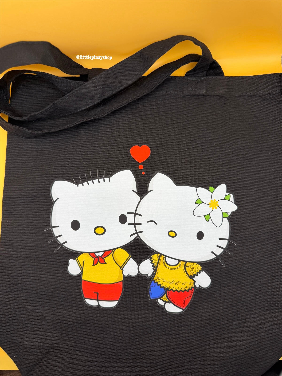 Filipino Hello Kitty and Dear Daniel Canvas Tote