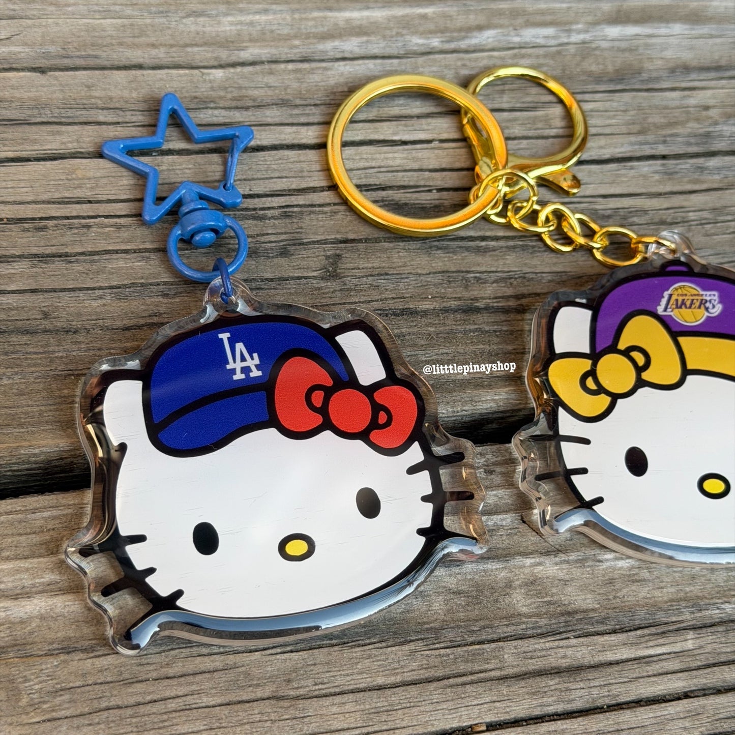 Sports Kitty Double Sided Acrylic Keychain
