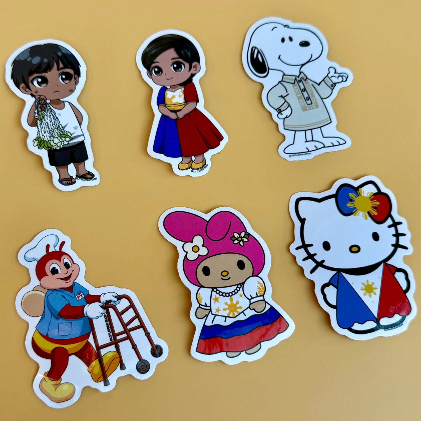 Filipino Culture Vinyl Stickers 🇵🇭 | Waterproof UV Laminated | Choose Any 1, 3, or 5 Stickers | 3” Cute Filipino Designs