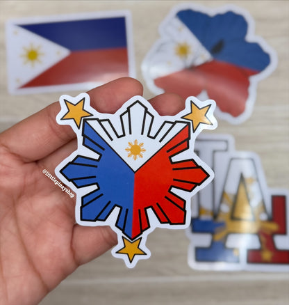 Filipino Pride Stickers | Philippines Flag & Culture | 3” Waterproof Decals