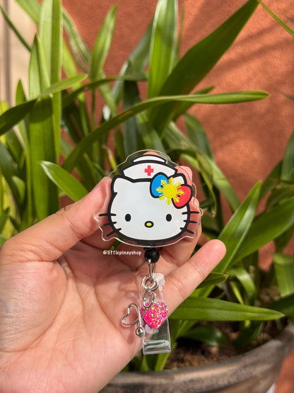 Pinay Kawaiiii Nurse ID Badge Reel ( Alligator Clip )