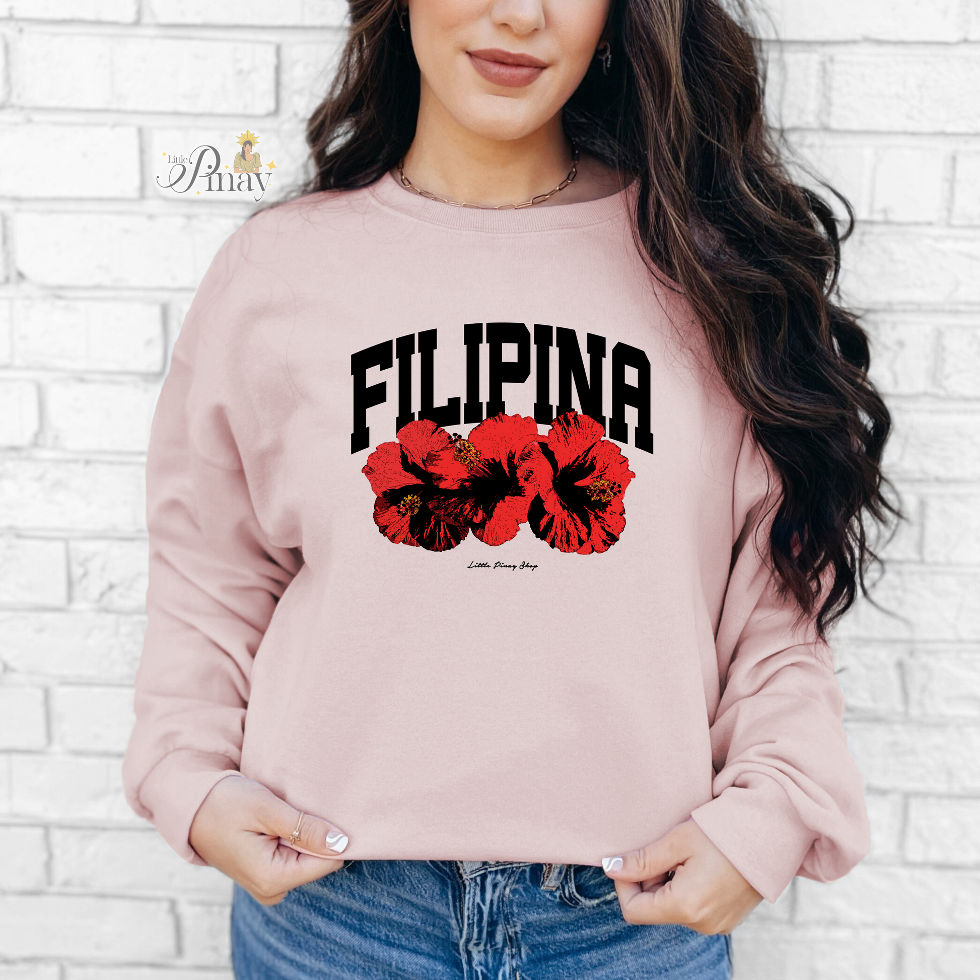 Filipina Gumamela Crewneck image 0