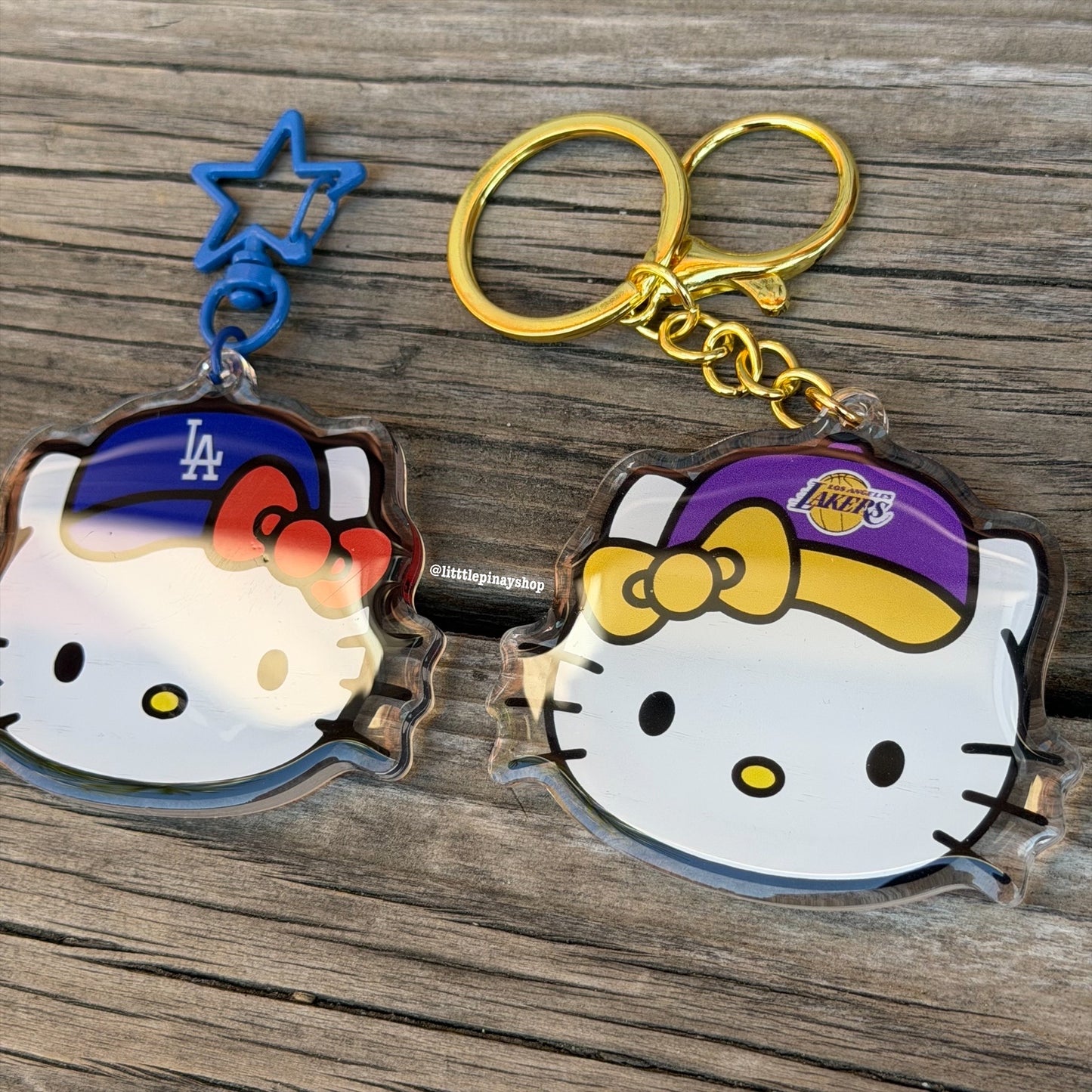 Sports Kitty Double Sided Acrylic Keychain