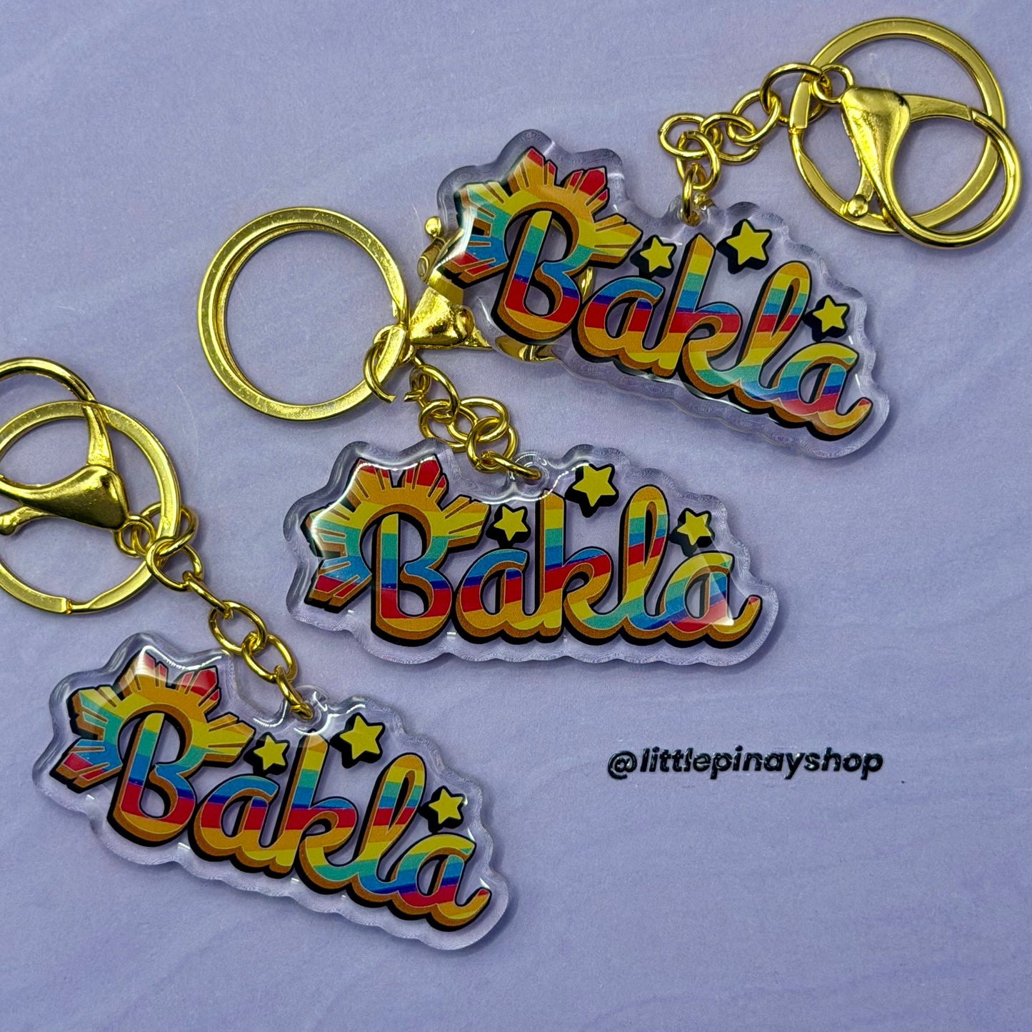 Bakla Acrylic Keychain | Filipino Pride Keychain | Pinoy LGBTQ+ Gift | Epoxy Coated Acrylic Keychain | Cute Bag Charm | 2.5 Inch