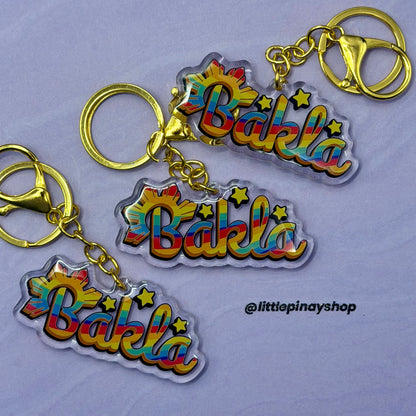 Bakla Acrylic Keychain | Filipino Pride Keychain | Pinoy LGBTQ+ Gift | Epoxy Coated Acrylic Keychain | Cute Bag Charm | 2.5 Inch