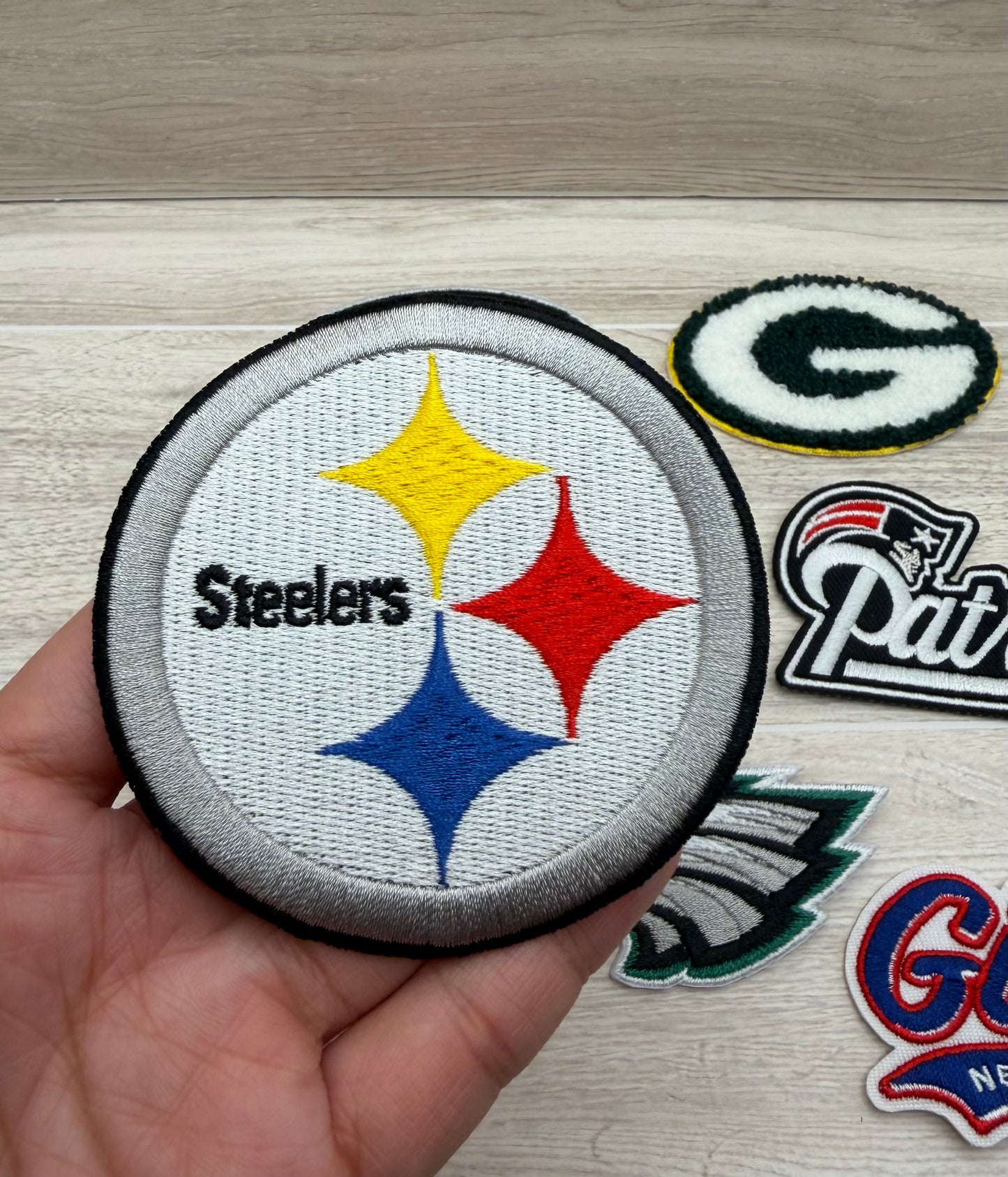 Football Team–Inspired Iron-On Patch | Fan Style Embroidered Patch