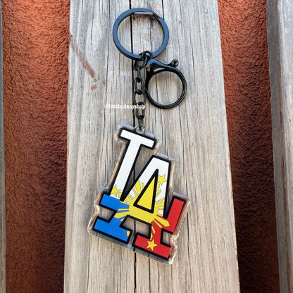 LA PH Flag Keychain
