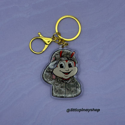 Jollibee Inspired Career Acrylic Keychain | Nurse, Teacher, Dentist, Pharmacist, Lab Tech, Military, Navy & Flight Attendant Gift, Bag Charm