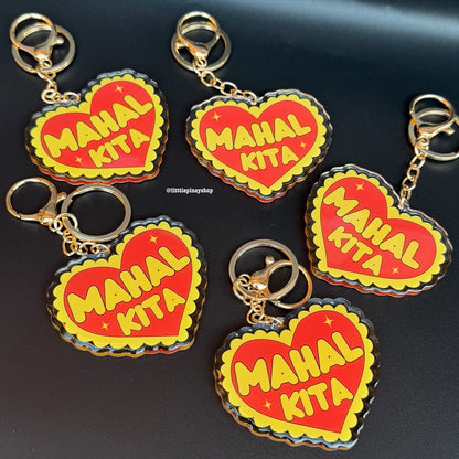 Mahal Kita Keychain | Filipino Love Keychain | Tagalog I Love You Gift | Heart Keychain | 2.75”