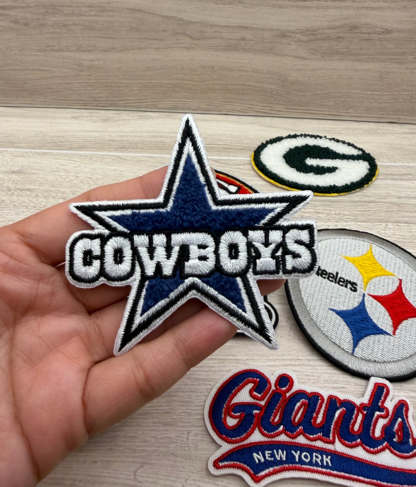 Football Team–Inspired Iron-On Patch | Fan Style Embroidered Patch
