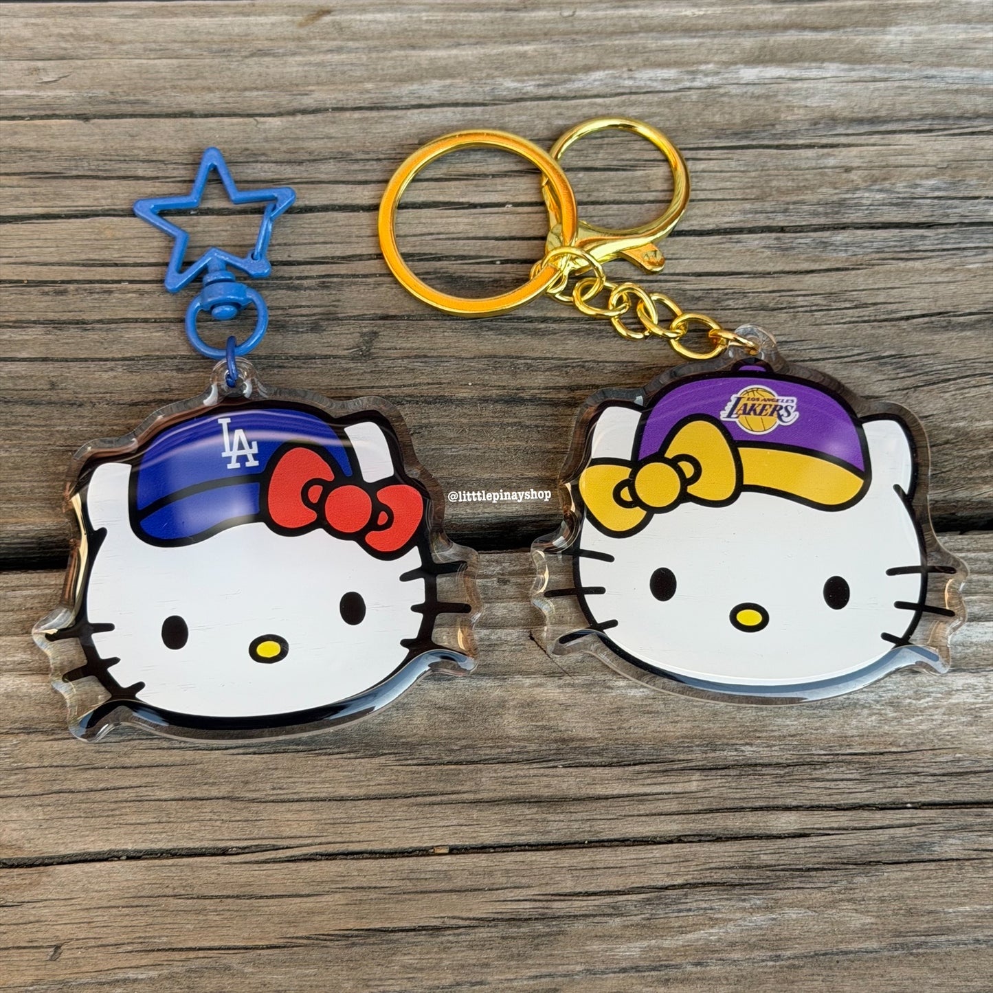 Sports Kitty Double Sided Acrylic Keychain