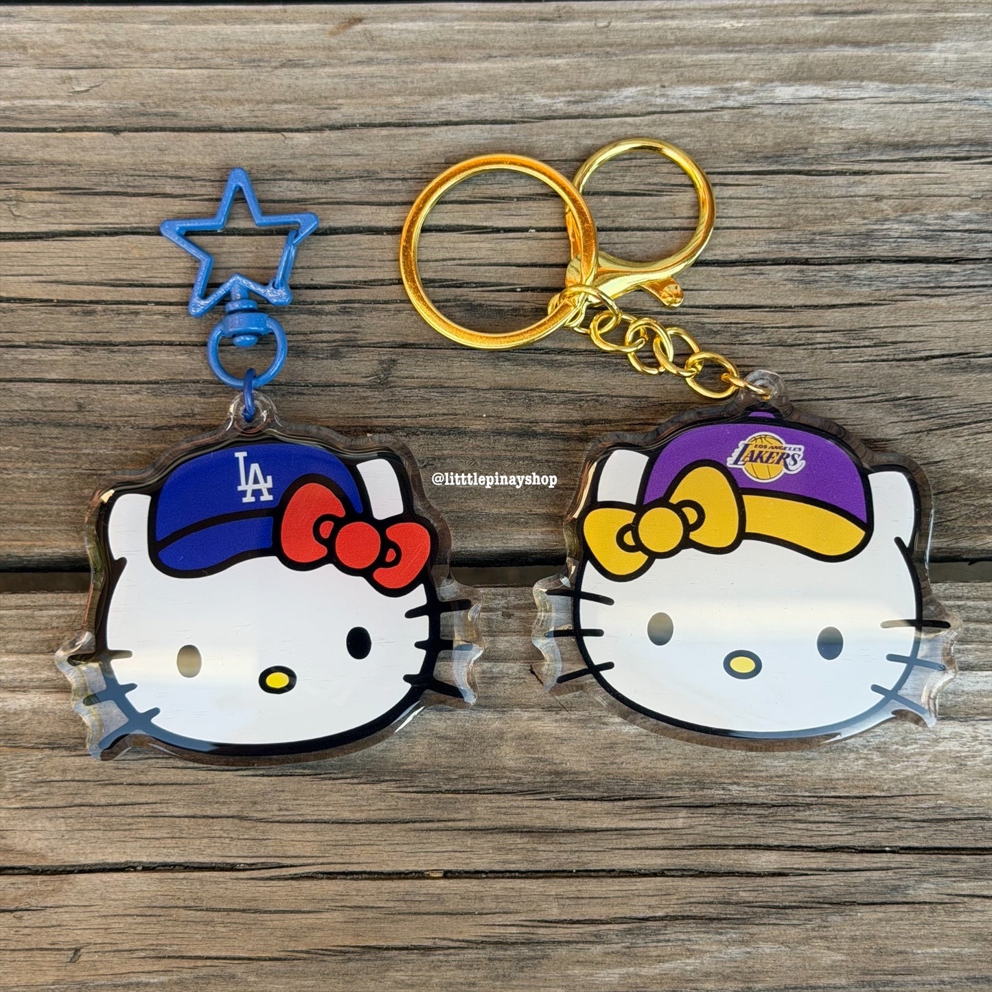 Sports Kitty Double Sided Acrylic Keychain