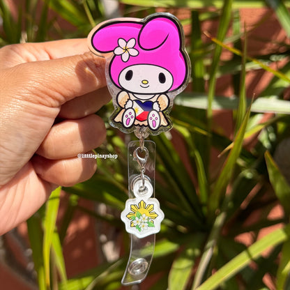 My Melody PH Flag Heart ID Badge Reel 🇵🇭