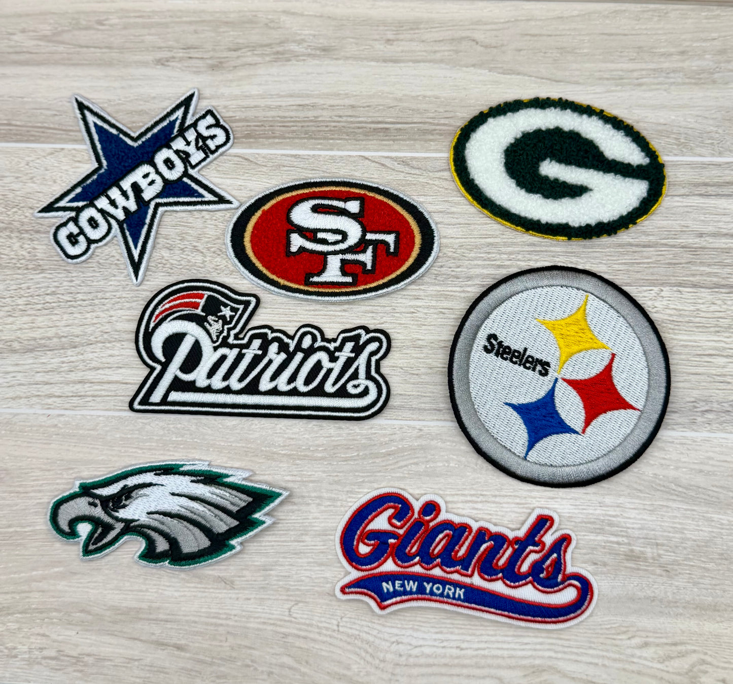 Football Team–Inspired Iron-On Patch | Fan Style Embroidered Patch