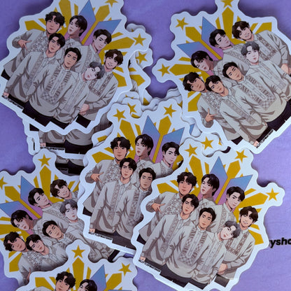 Kpop BTS Army Waterproof Vinyl Sticker | UV Laminated 3” Laptop, Water Bottle, Car & Journal Decal