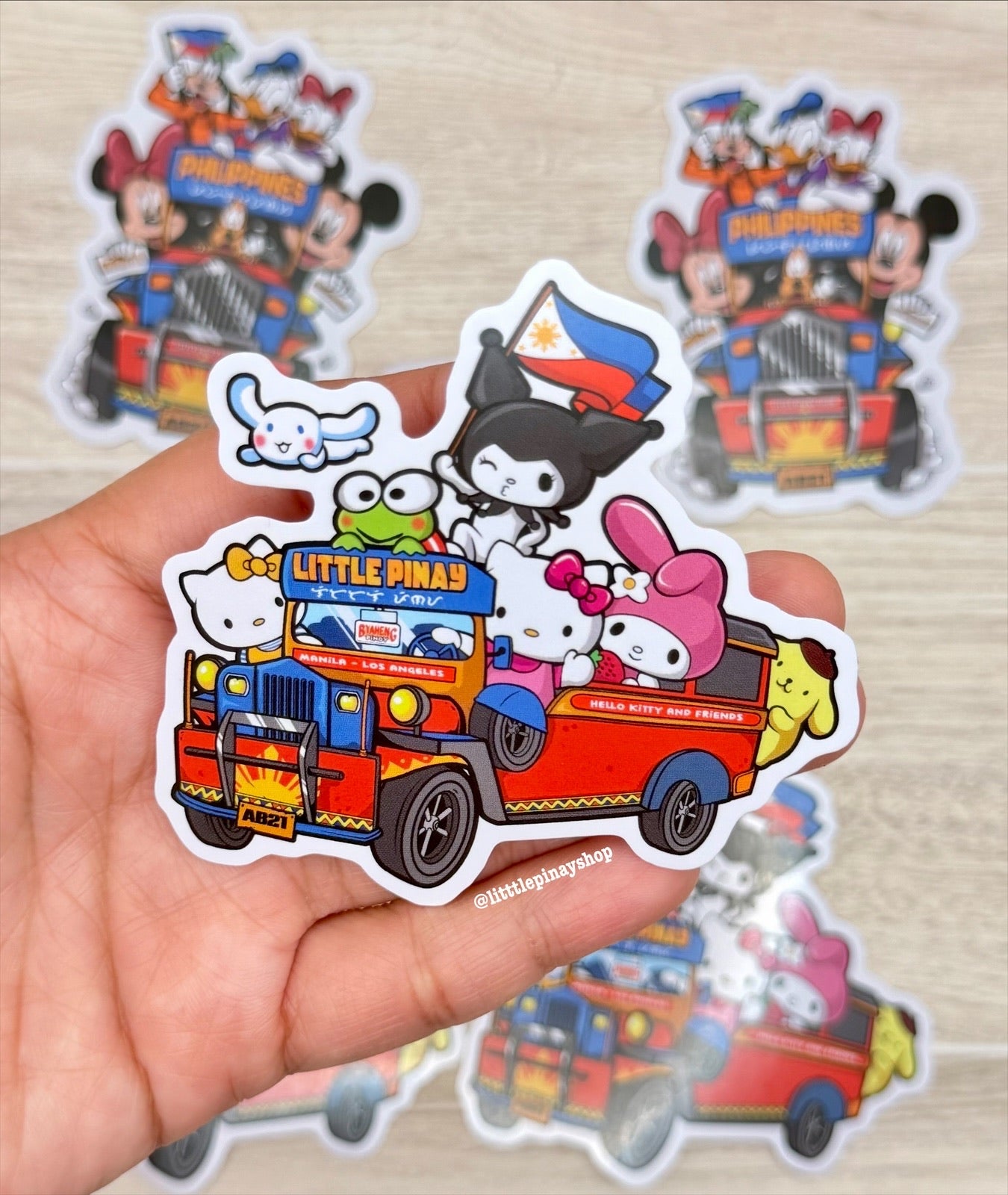 Filipino Jeepney Barkada Waterproof Vinyl Sticker