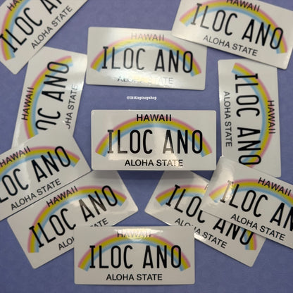 Filipino State License Plate Vinyl Stickers