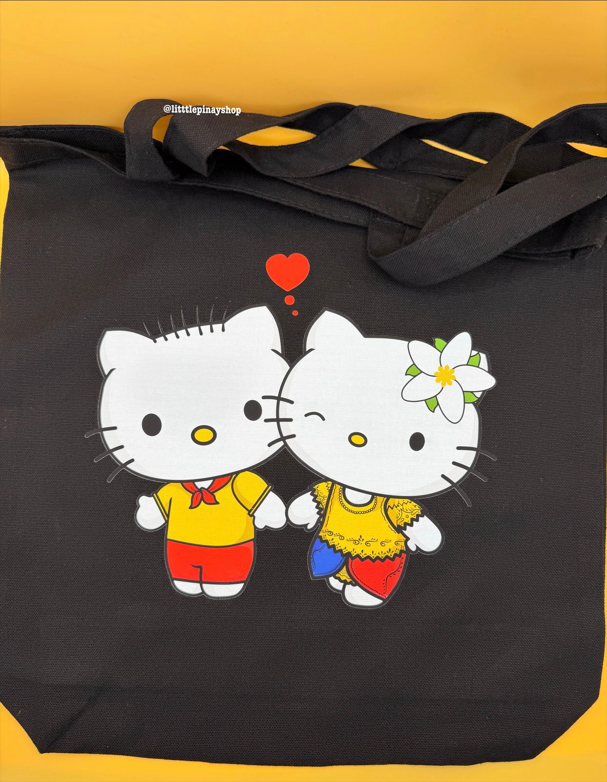 Filipino Hello Kitty and Dear Daniel Canvas Tote