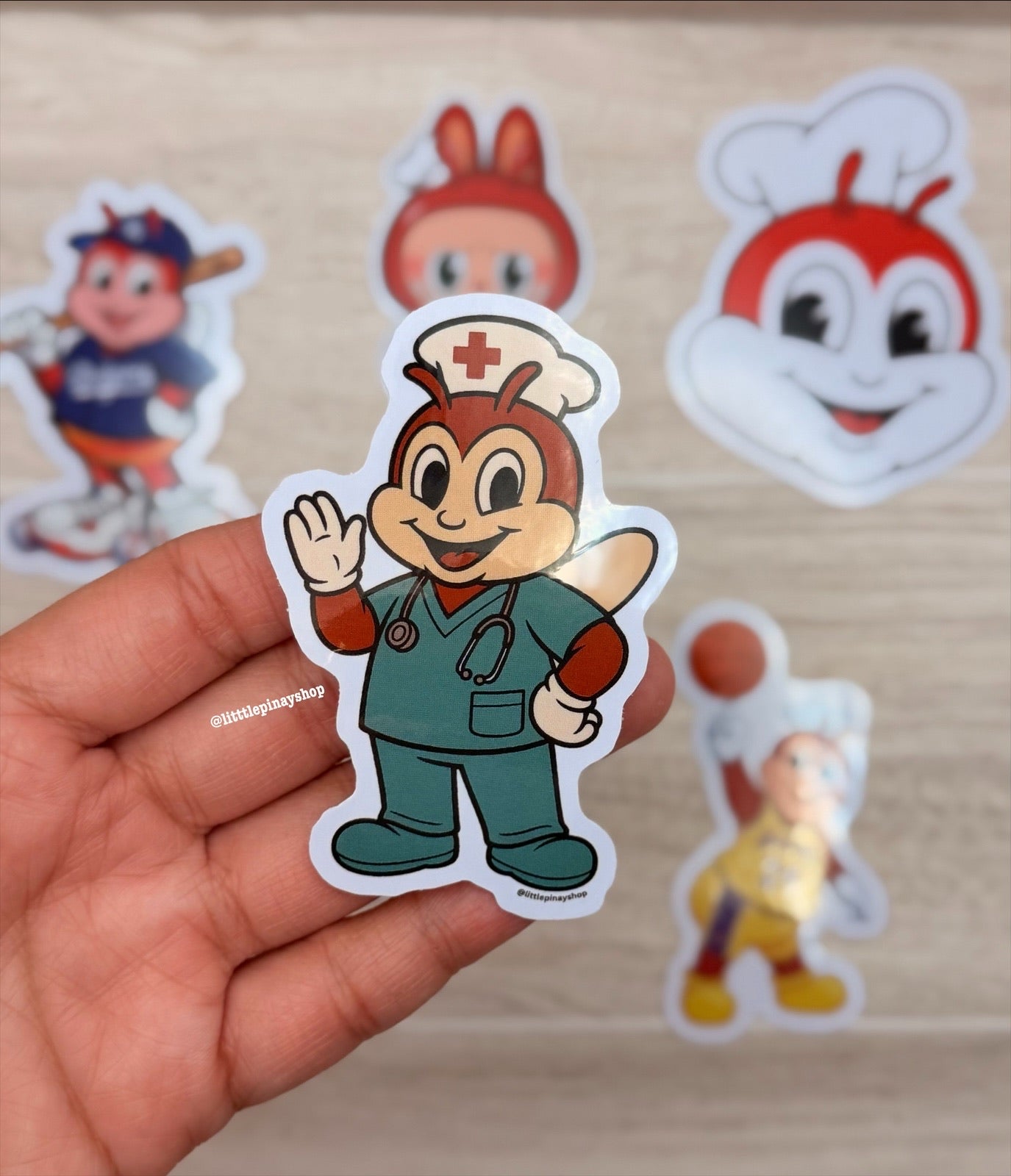 Jollibee Inspired Waterproof Vinyl Sticker | 3" Sticker Decals