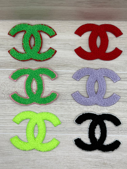 Chenille Fuzzy CC Iron-On Patch