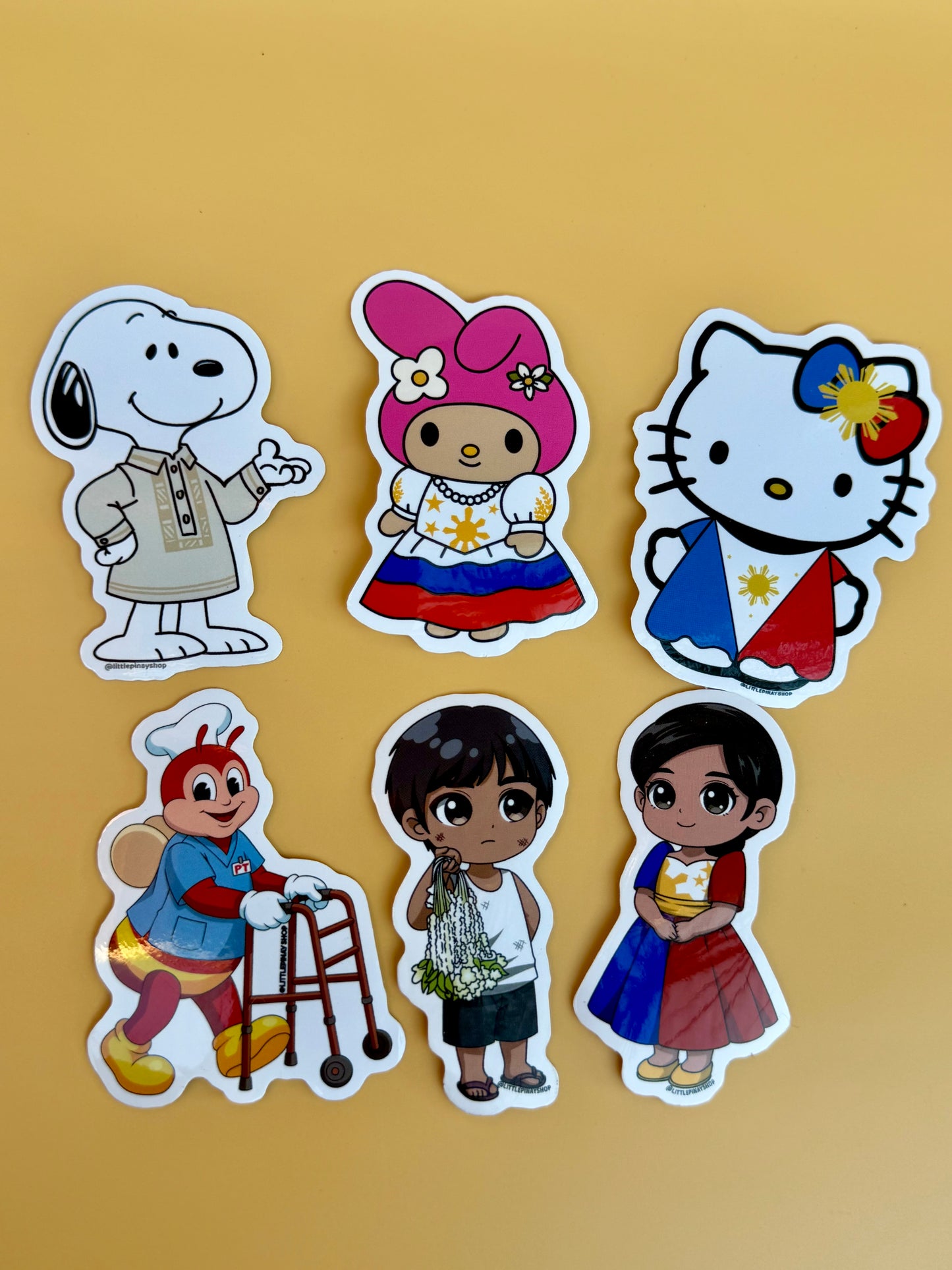 Filipino Culture Vinyl Stickers 🇵🇭 | Waterproof UV Laminated | Choose Any 1, 3, or 5 Stickers | 3” Cute Filipino Designs