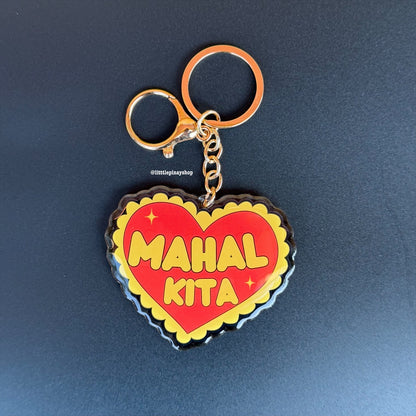 Mahal Kita Keychain | Filipino Love Keychain | Tagalog I Love You Gift | Heart Keychain | 2.75”